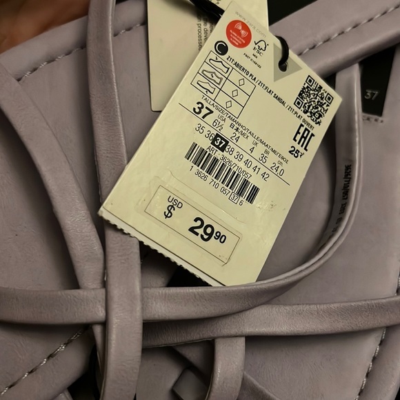 ZARA FLAT STRAPPY SANDALS - Picture 3 of 6